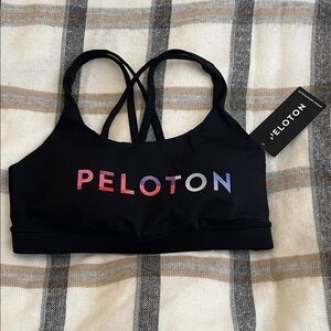 NWT Peloton x Lululemon Women's Black Energy Sports Bra - Size 8